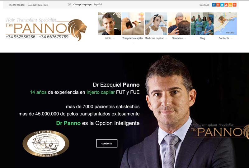 DR Panno Marbella ecommerce website development marbella-disenoideas