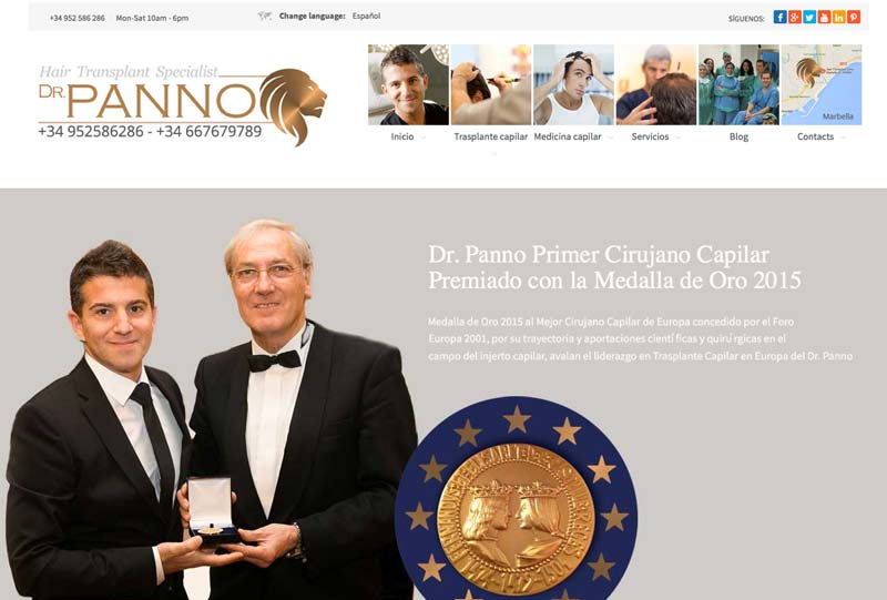 DR Panno Marbella ecommerce website development marbella-disenoideas