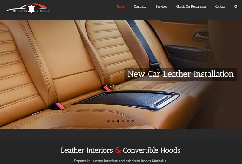 interior cabrio Marbella ecommerce WordPress Website Design development marbella-disenoideas