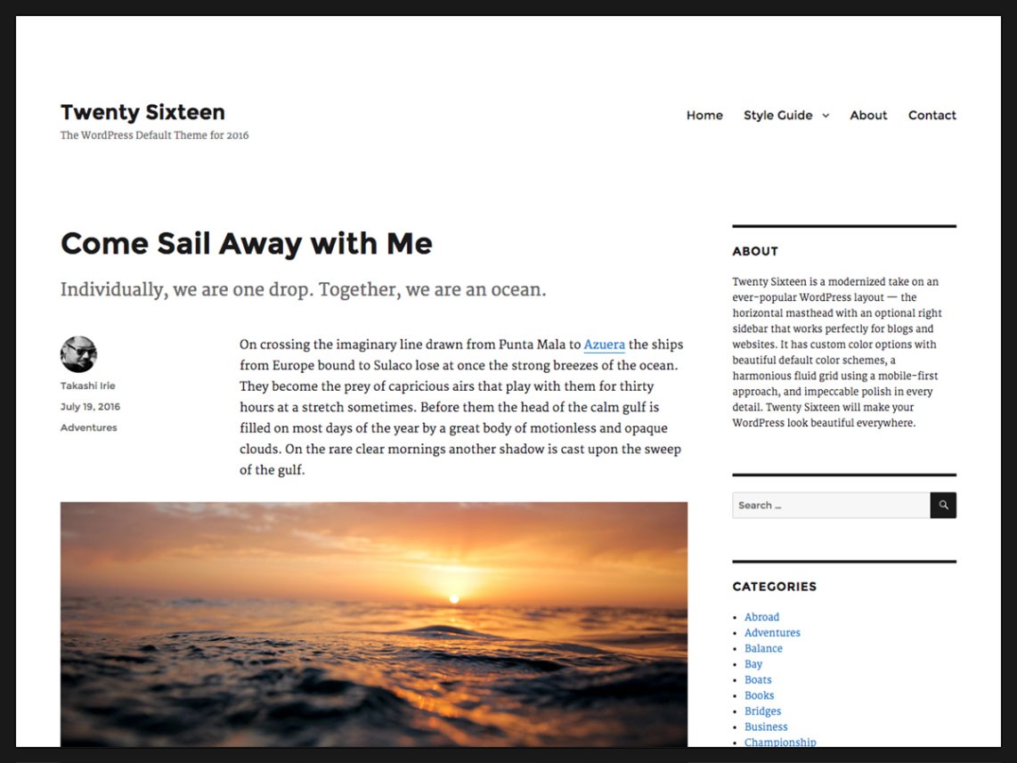 2016-wordpress-twenty-sixteen-theme