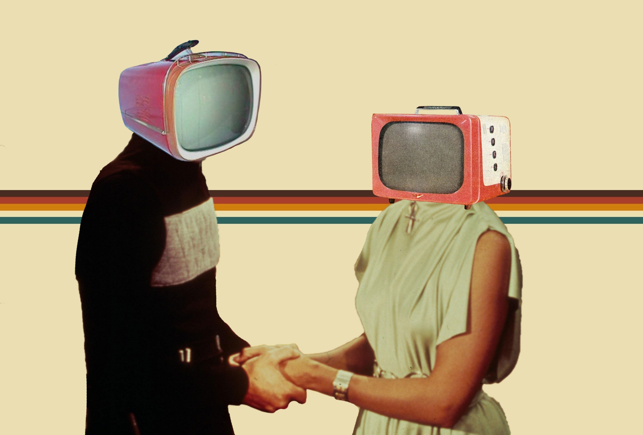 retro collage art, collage art. ... Using vintage and new images creates surreal