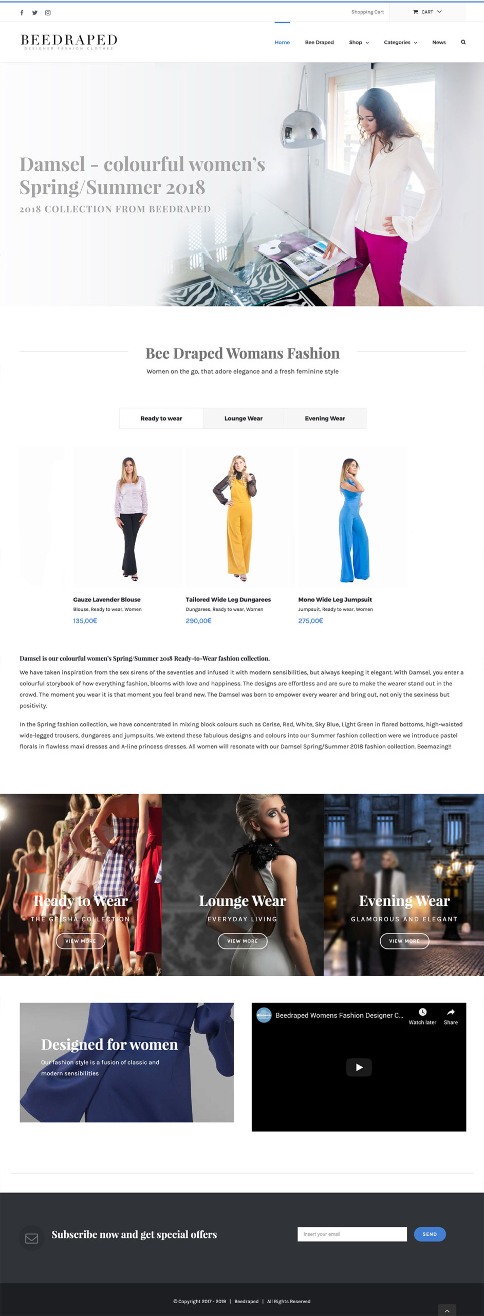 fashion designer website marbella fashion branding and clothing website