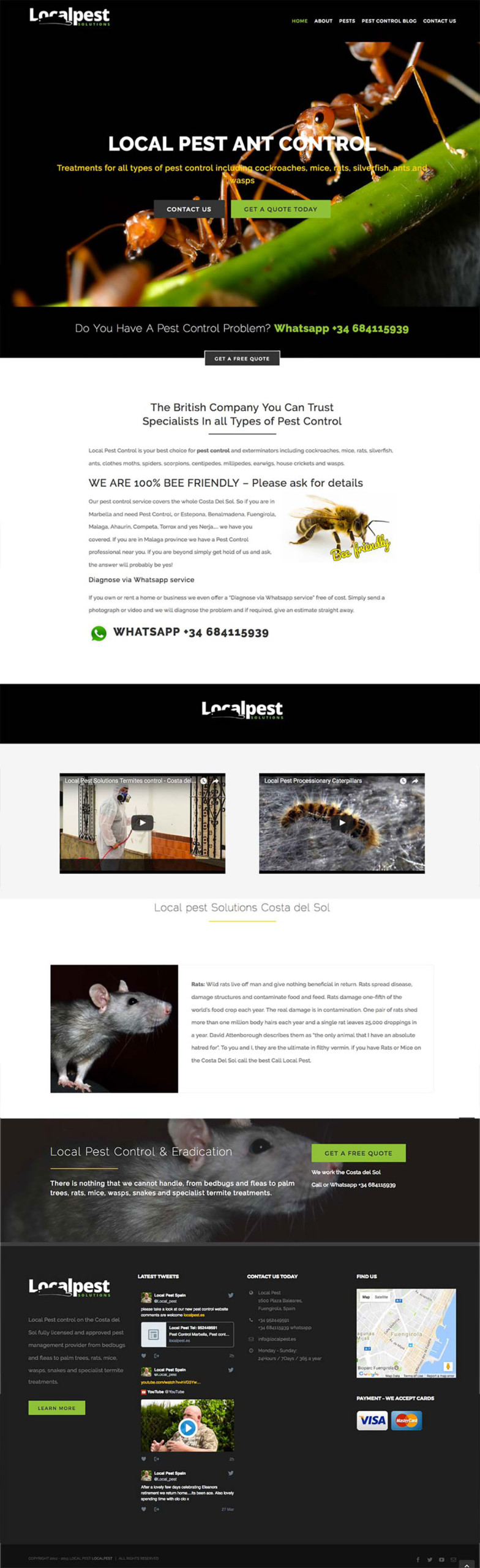 local pest control services marbella pest control wordpress design