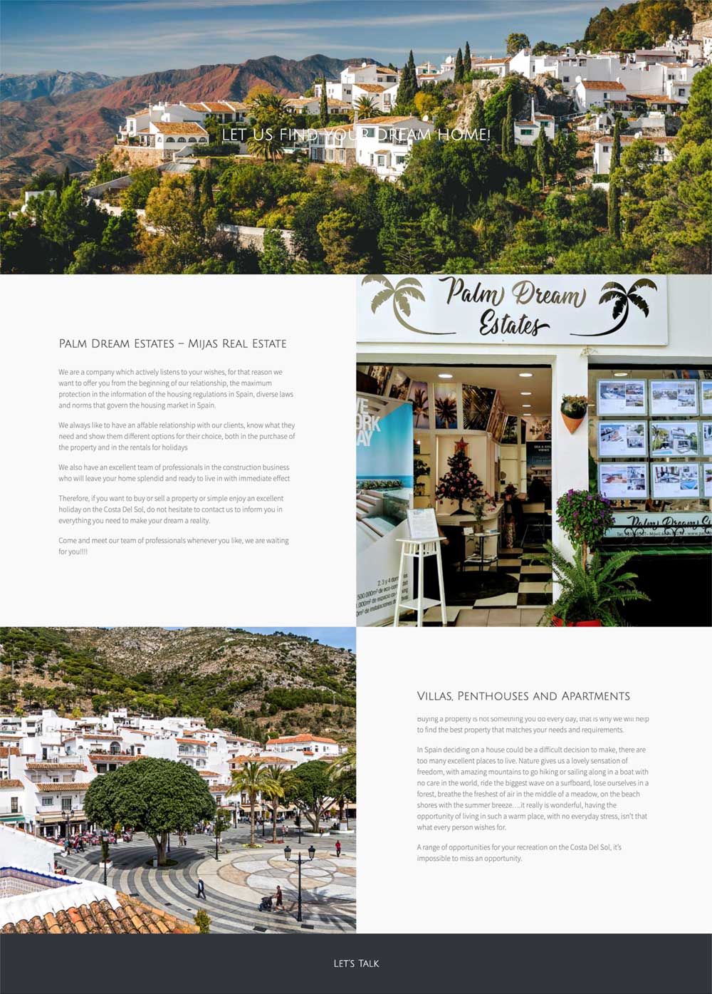 real estate website design with wordpress plugin for ReSales Online marbella