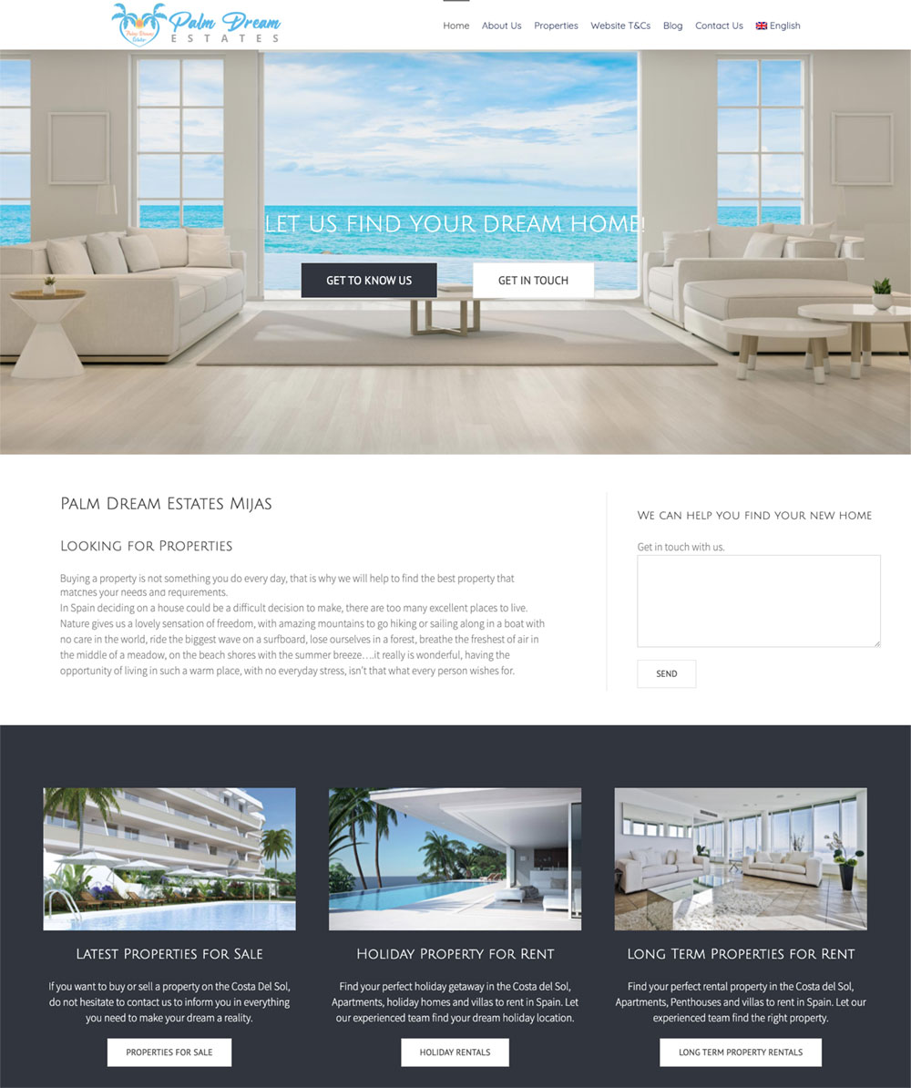 marbella website design wordpress real estate website design resales online plugin