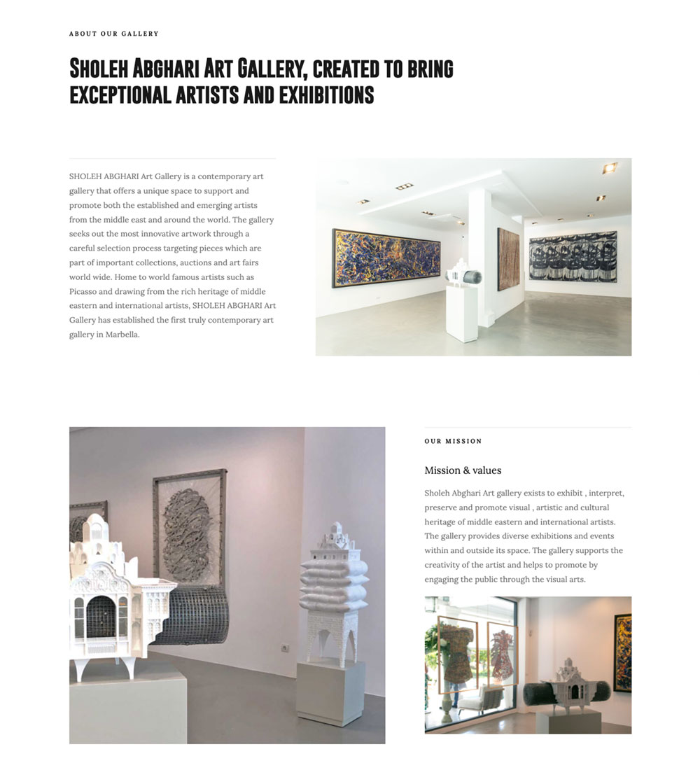 marbella art gallery sholeh abghari marbella gallery of art